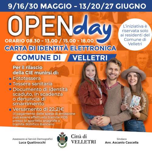 Open Day Carta d\'Identit� Elettronica