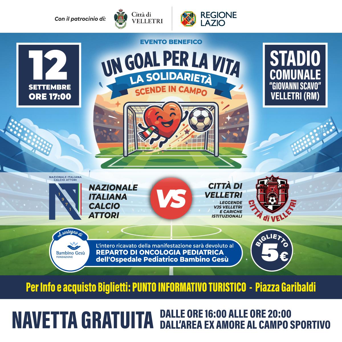 Evento benefico �Un Goal per la Vita�