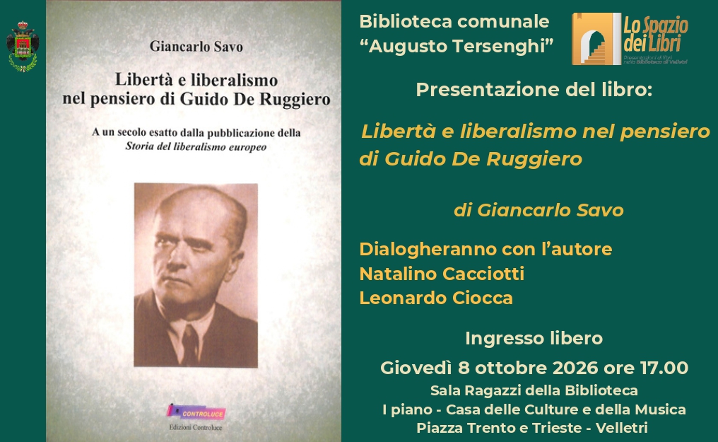 Biblioteca A. Tersenghi: presentazione del libro \